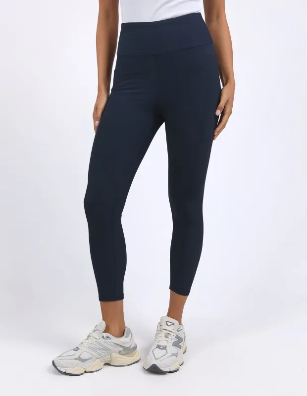 Luxe Rib Legging Navy sold by Foxwood Clothing