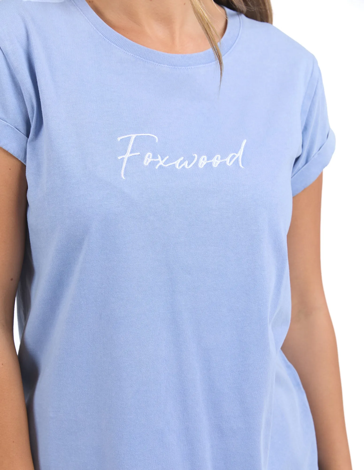 Signature Tee Light Blue sold by Foxwood Clothing product image thumbnail 5