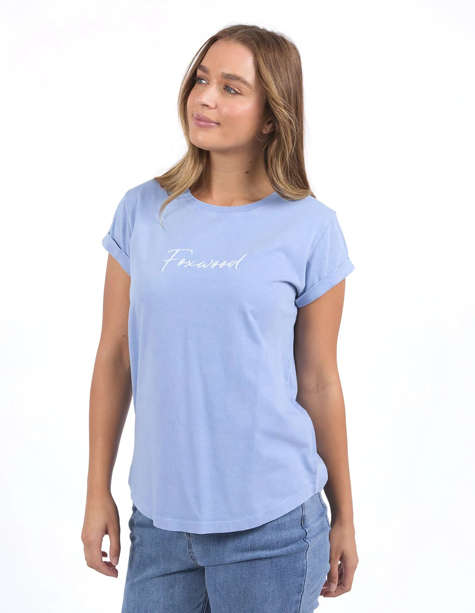 Signature Tee Light Blue sold by Foxwood Clothing product image thumbnail 4