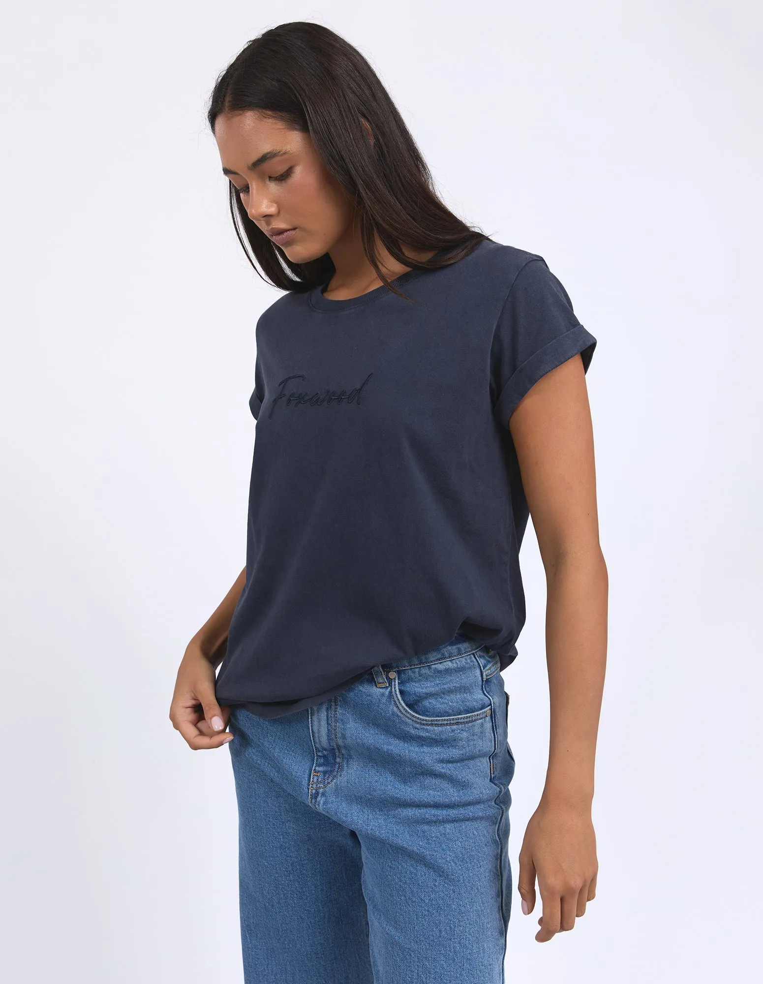 Signature Tee Navy sold by Foxwood Clothing product image thumbnail 4