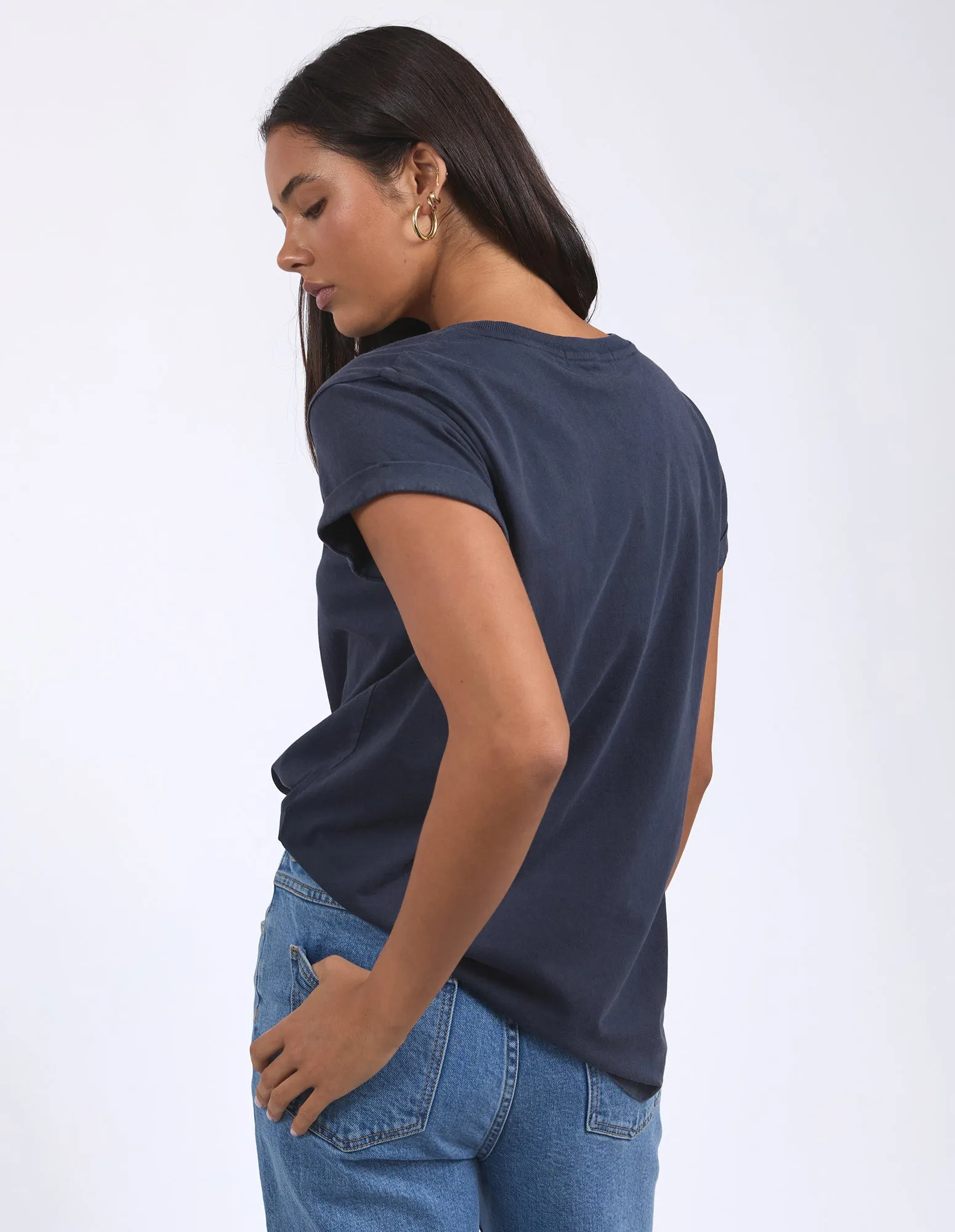Signature Tee Navy sold by Foxwood Clothing product image thumbnail 3