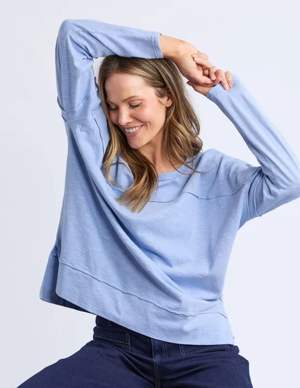 Jayne Throw On Top Light Blue sold by Foxwood Clothing