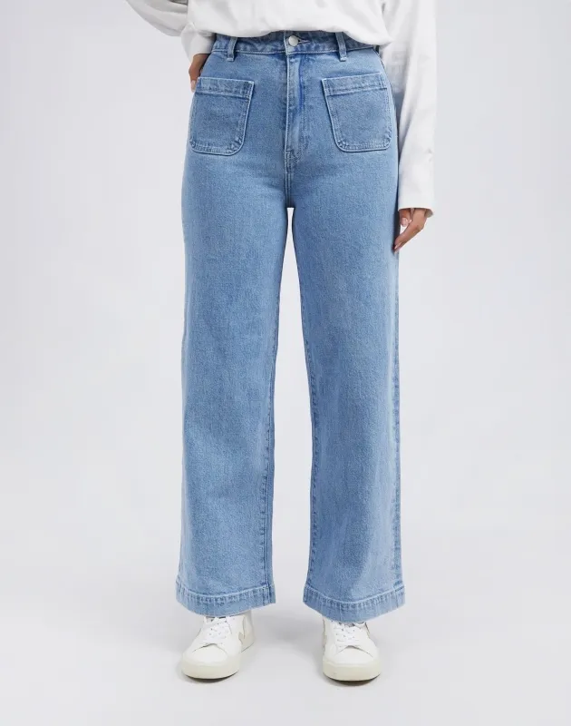 Sarah Wide Leg Jean Light Blue sold by Foxwood Clothing