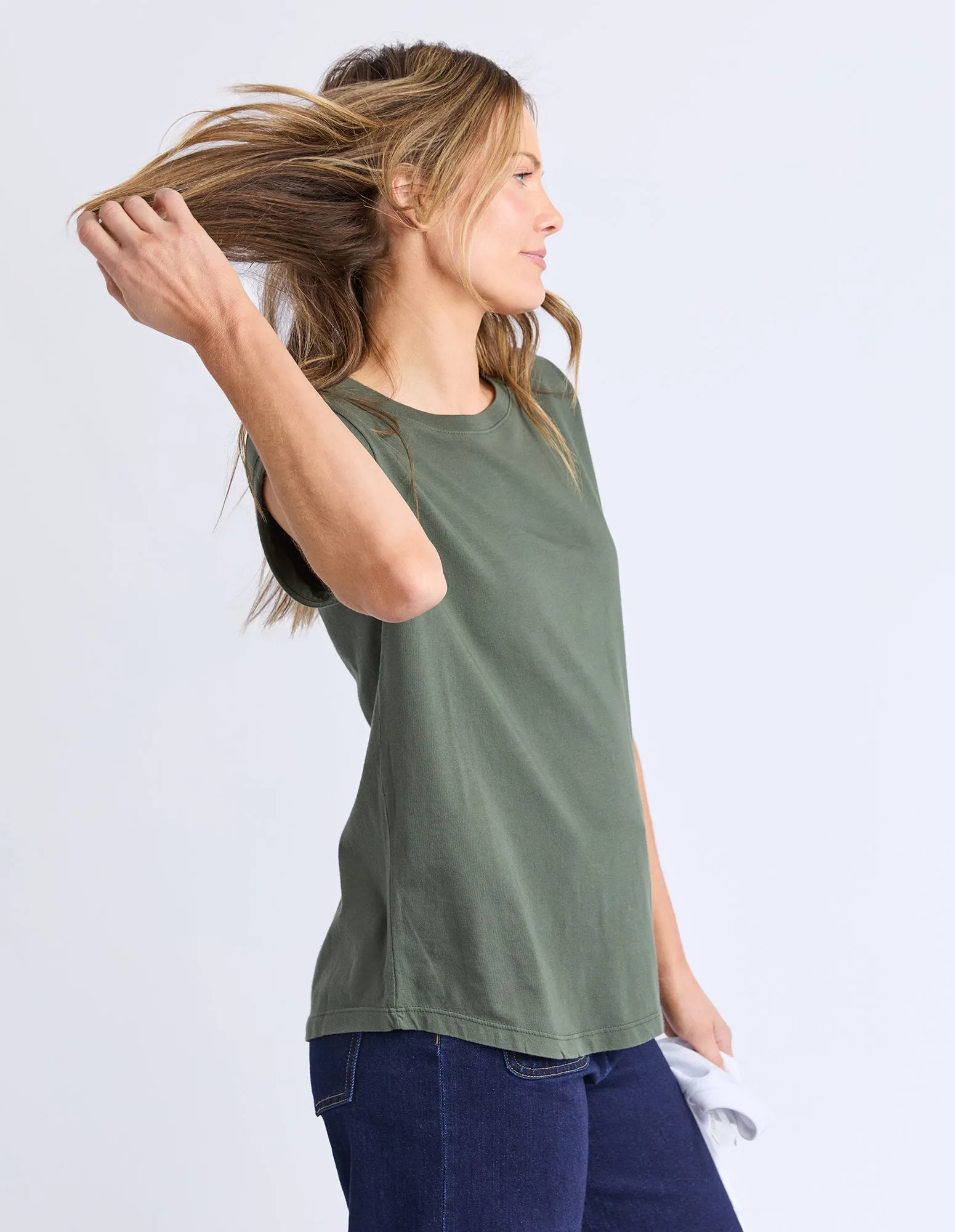 Manly Tee Khaki sold by Foxwood Clothing product image thumbnail 5