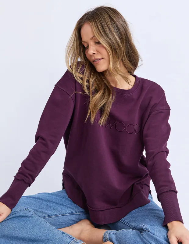 Simplified Crew Plum sold by Foxwood Clothing