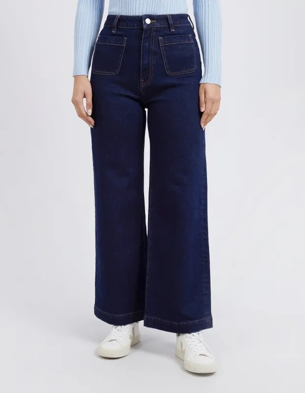 Sarah Wide Leg Jean Indigo Denim sold by Foxwood Clothing