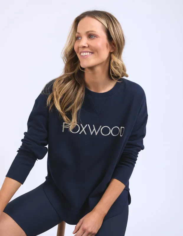 Simplified Metallic Crew Navy made by Foxwood Clothing