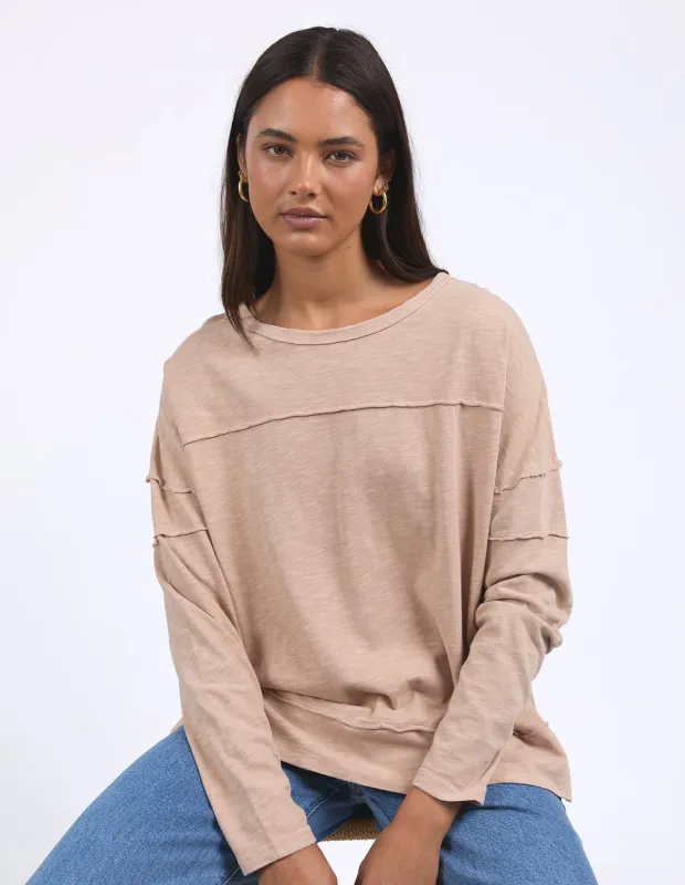 Jayne Throw On Top Oat sold by Foxwood Clothing