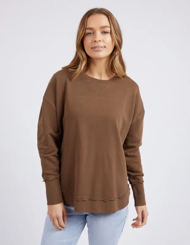 Delilah Crew Chocolate sold by Foxwood Clothing