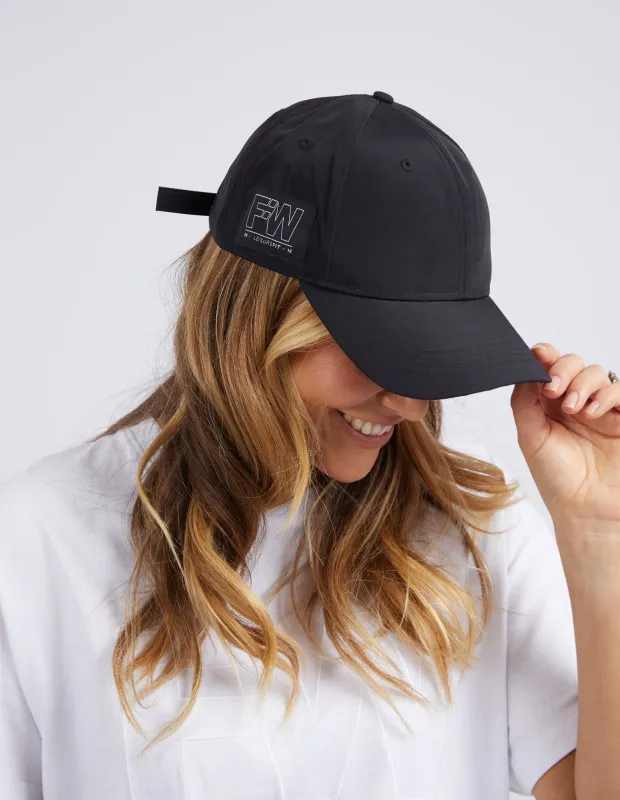 Running Cap Black made by Foxwood Clothing