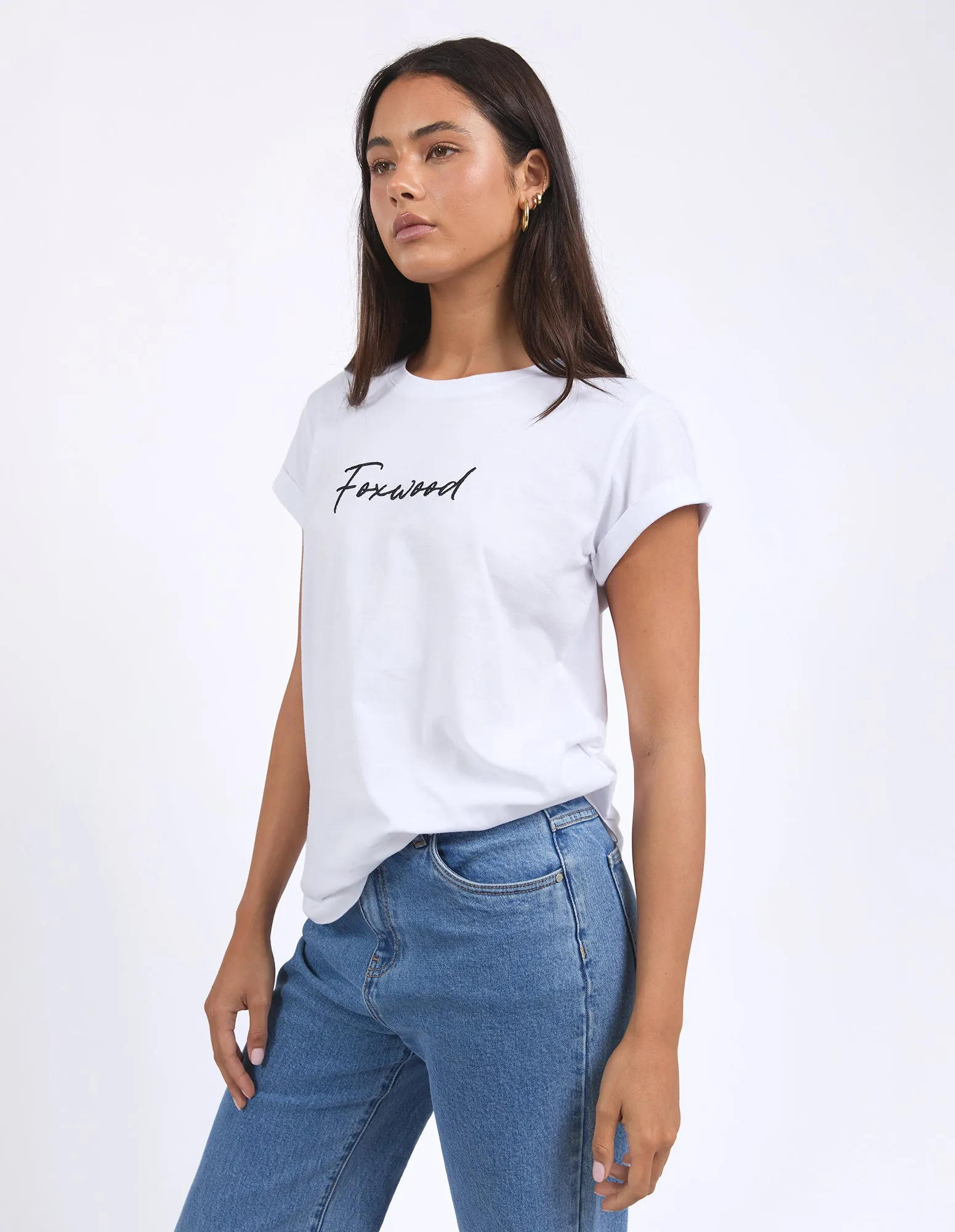 Signature Tee White sold by Foxwood Clothing product image thumbnail 4