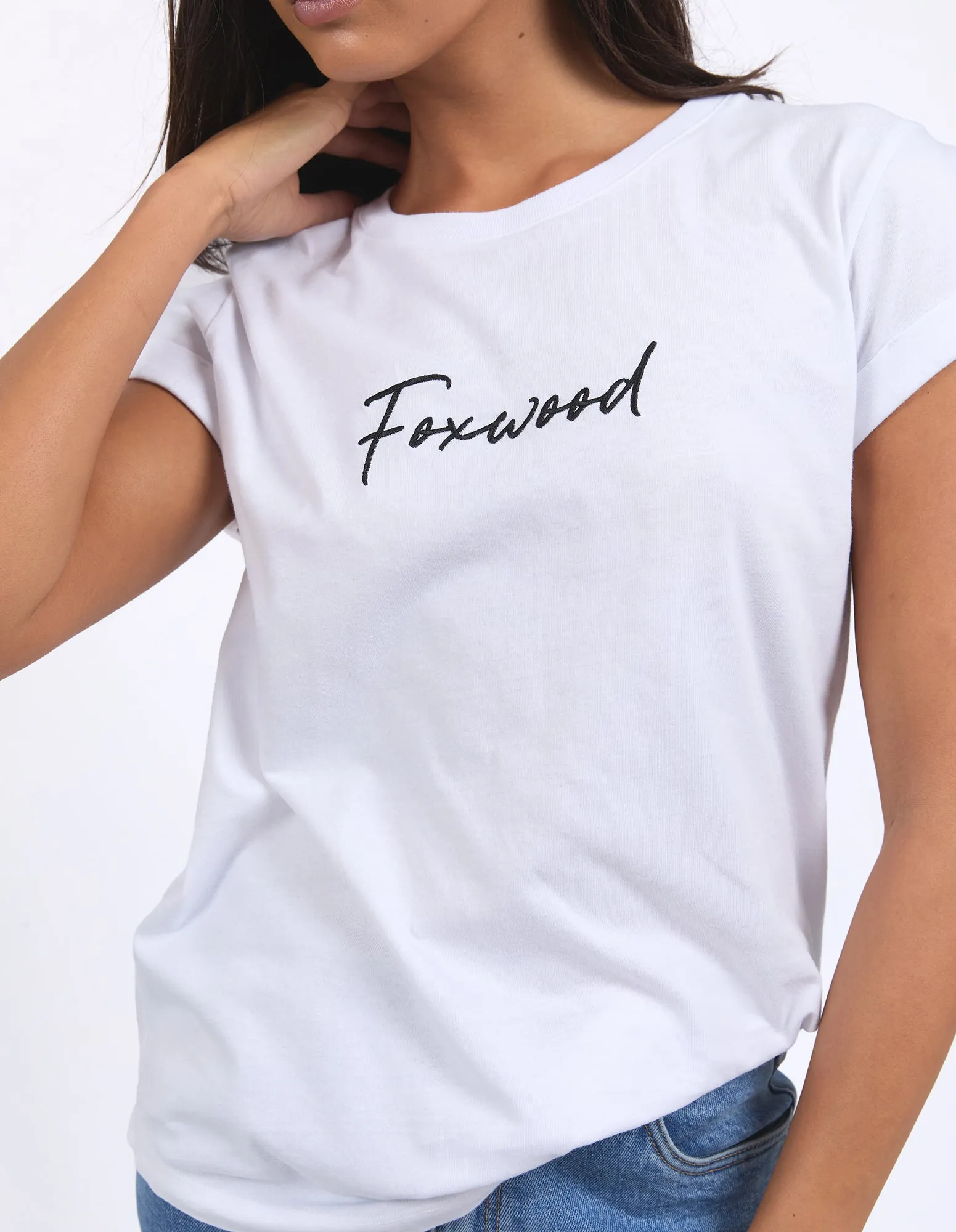 Signature Tee White sold by Foxwood Clothing product image thumbnail 5