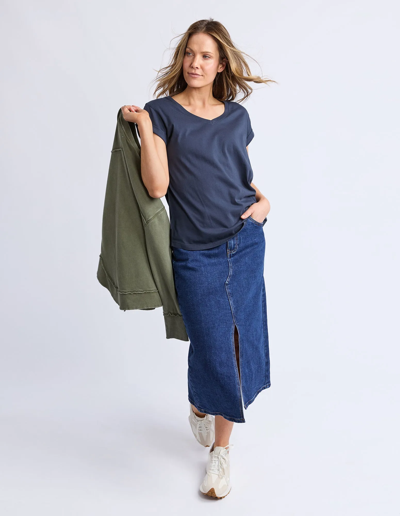 Manly Vee Tee Navy sold by Foxwood Clothing product image thumbnail 2