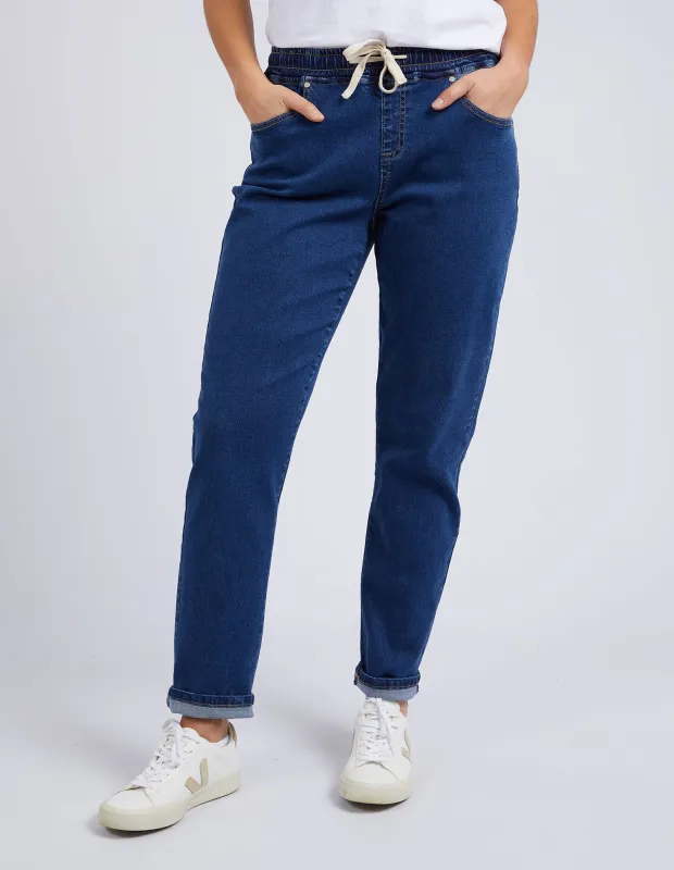 Juliette Jogger Jean Dark Blue sold by Foxwood Clothing