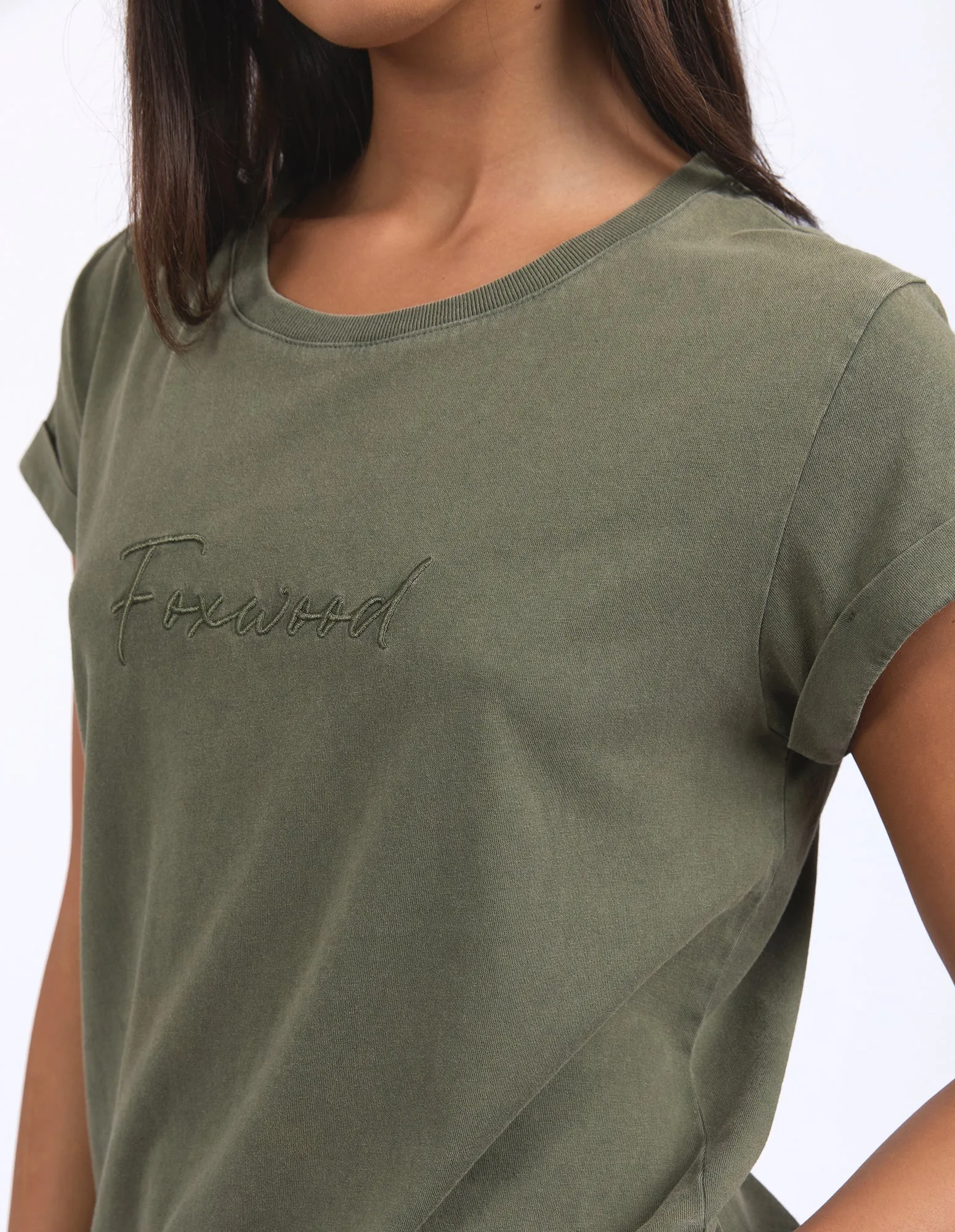 Signature Tee Khaki sold by Foxwood Clothing product image thumbnail 5