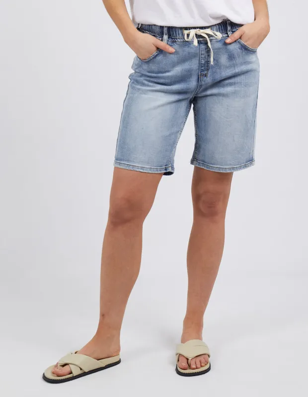 Gabby Bermuda Short Mid Blue sold by Foxwood Clothing