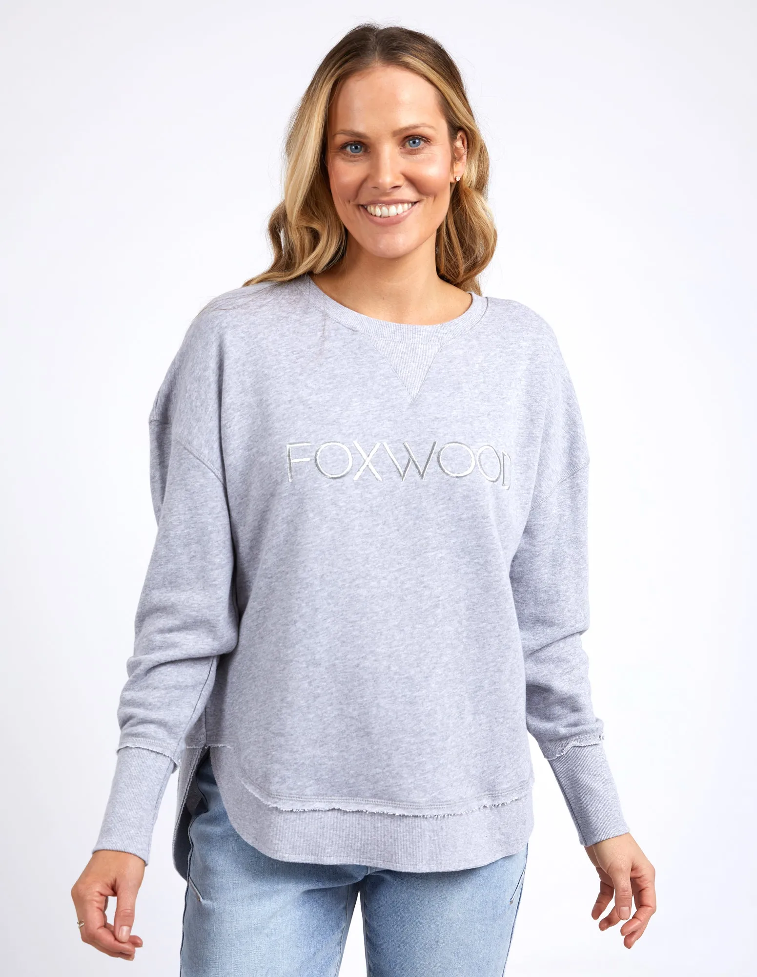 Simplified Crew Grey Marle sold by Foxwood Clothing