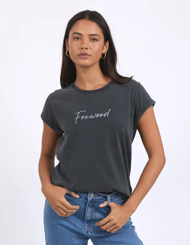 Signature Tee Black sold by Foxwood Clothing