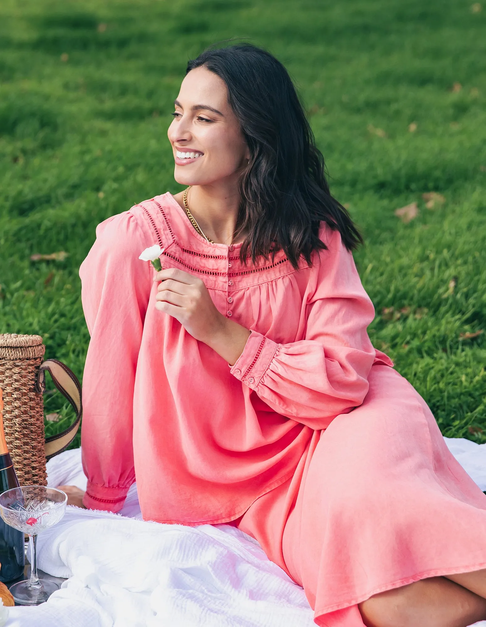 Luciana Top Rose Pink sold by Foxwood Clothing