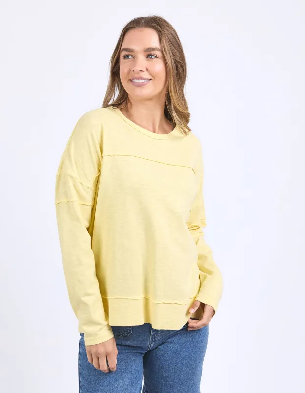 Jayne Throw On Top Lemon sold by Foxwood Clothing
