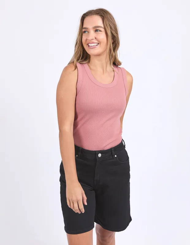 Iris Tank Ash Rose sold by Foxwood Clothing