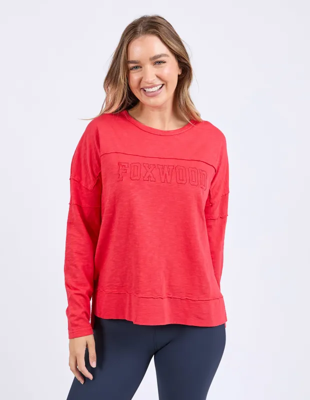 Throw On Tee Red sold by Foxwood Clothing