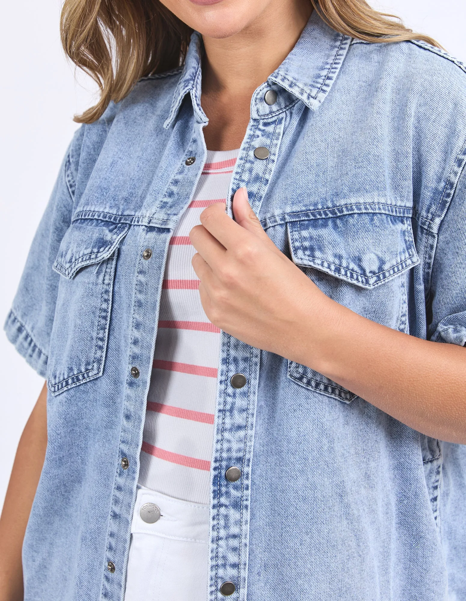 Daisy Shirt Light Blue sold by Foxwood Clothing product image thumbnail 5