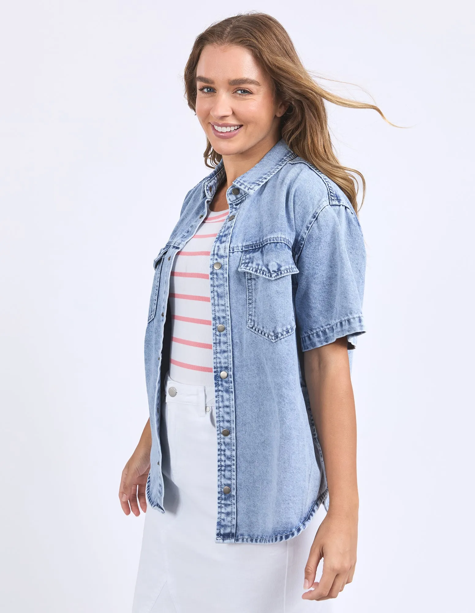 Daisy Shirt Light Blue sold by Foxwood Clothing product image thumbnail 4