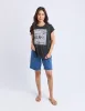 Provence Tee Washed Black sold by Foxwood Clothing
