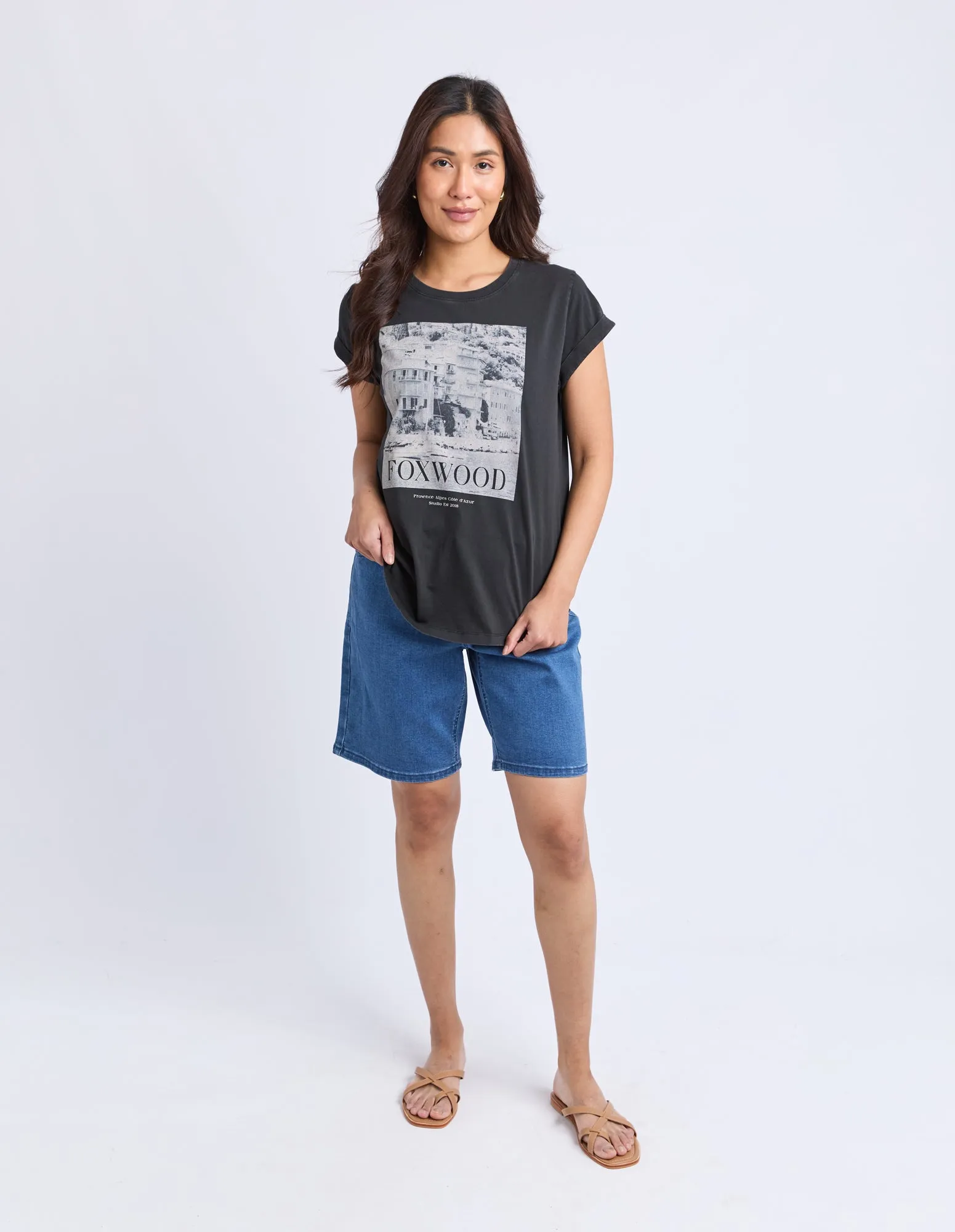Provence Tee Washed Black sold by Foxwood Clothing product image thumbnail 3