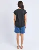 Provence Tee Washed Black sold by Foxwood Clothing