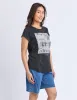Provence Tee Washed Black sold by Foxwood Clothing