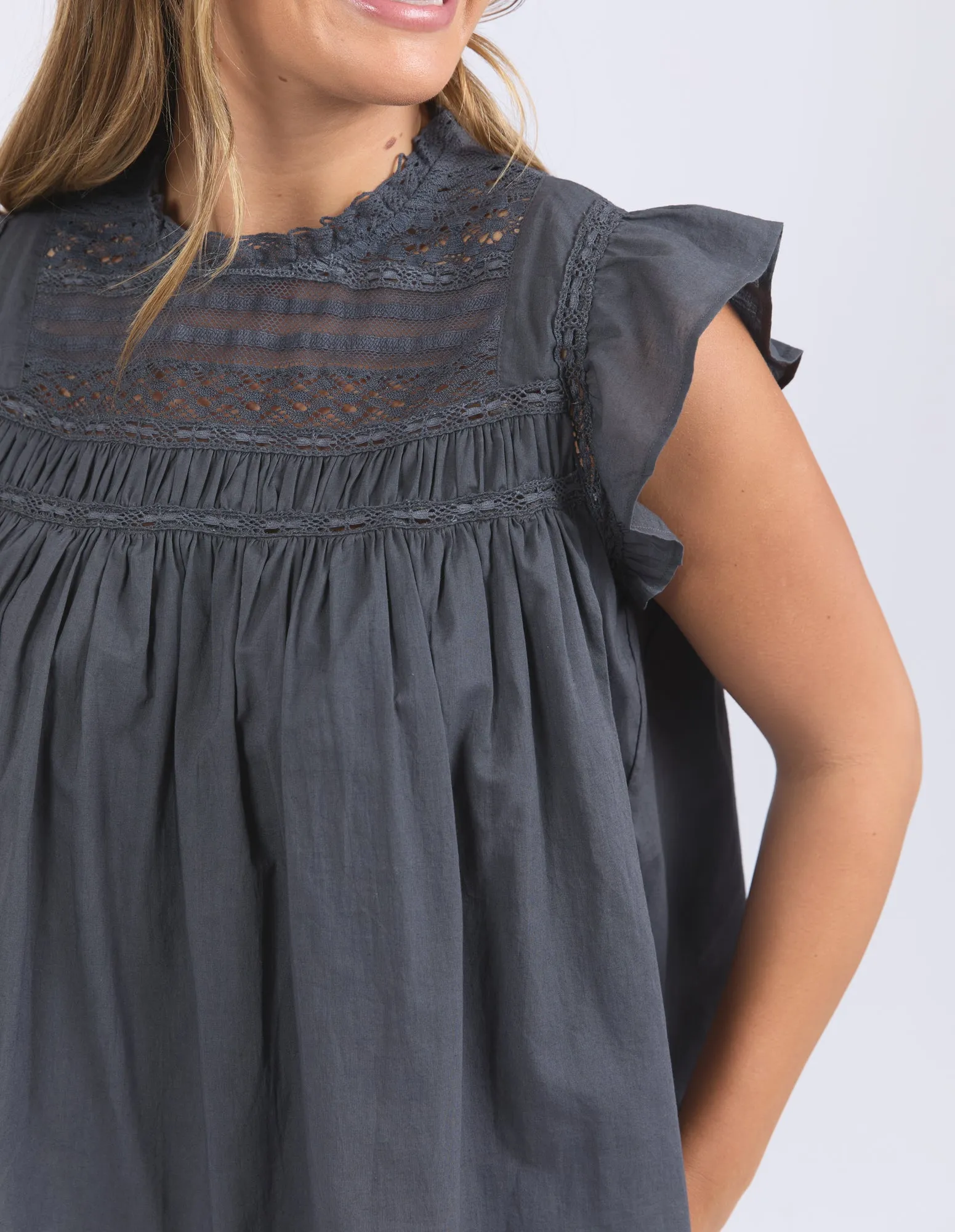 Adelyn Top Charcoal sold by Foxwood Clothing product image thumbnail 4