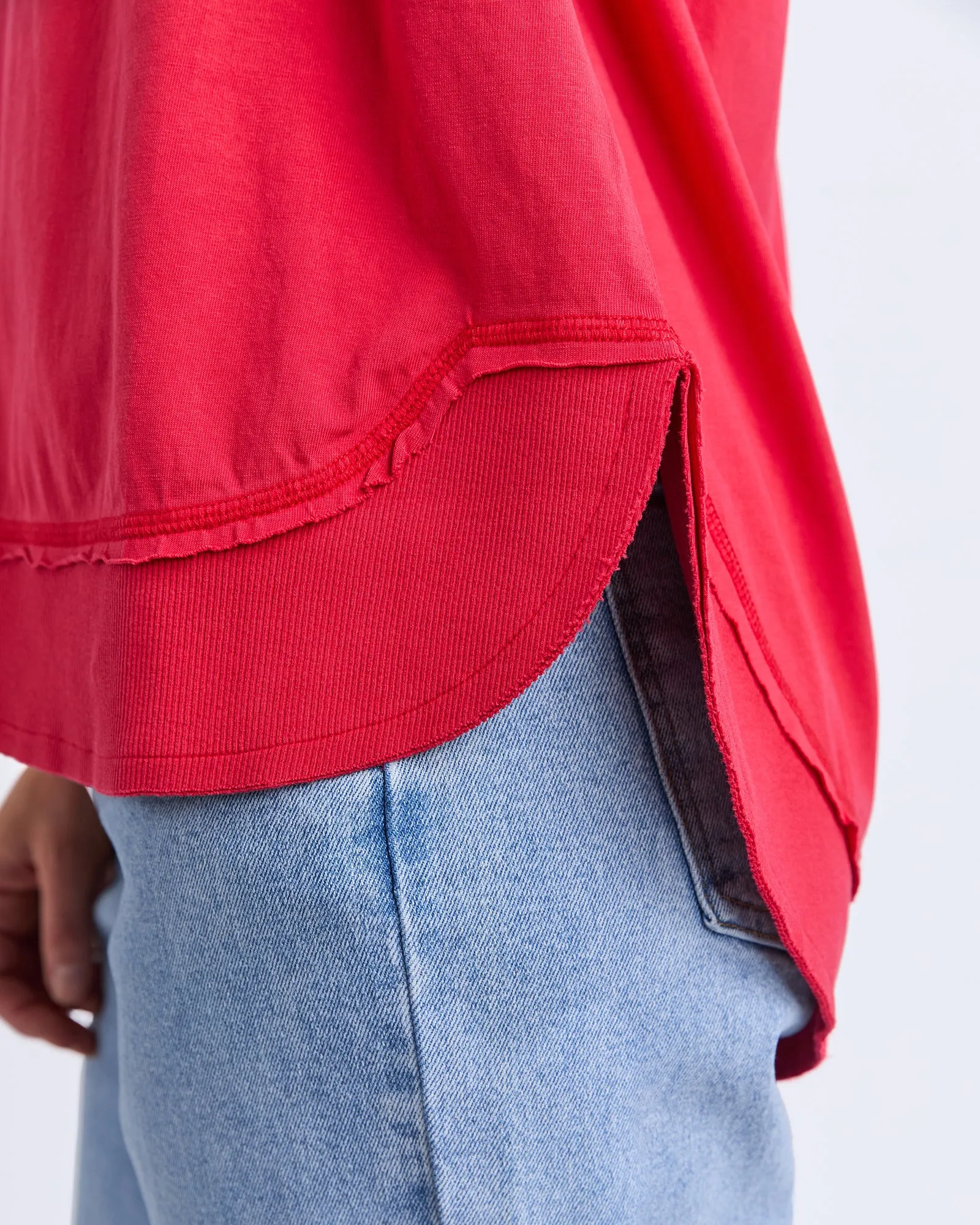 Farrah Tee Crimson sold by Foxwood Clothing product image thumbnail 5