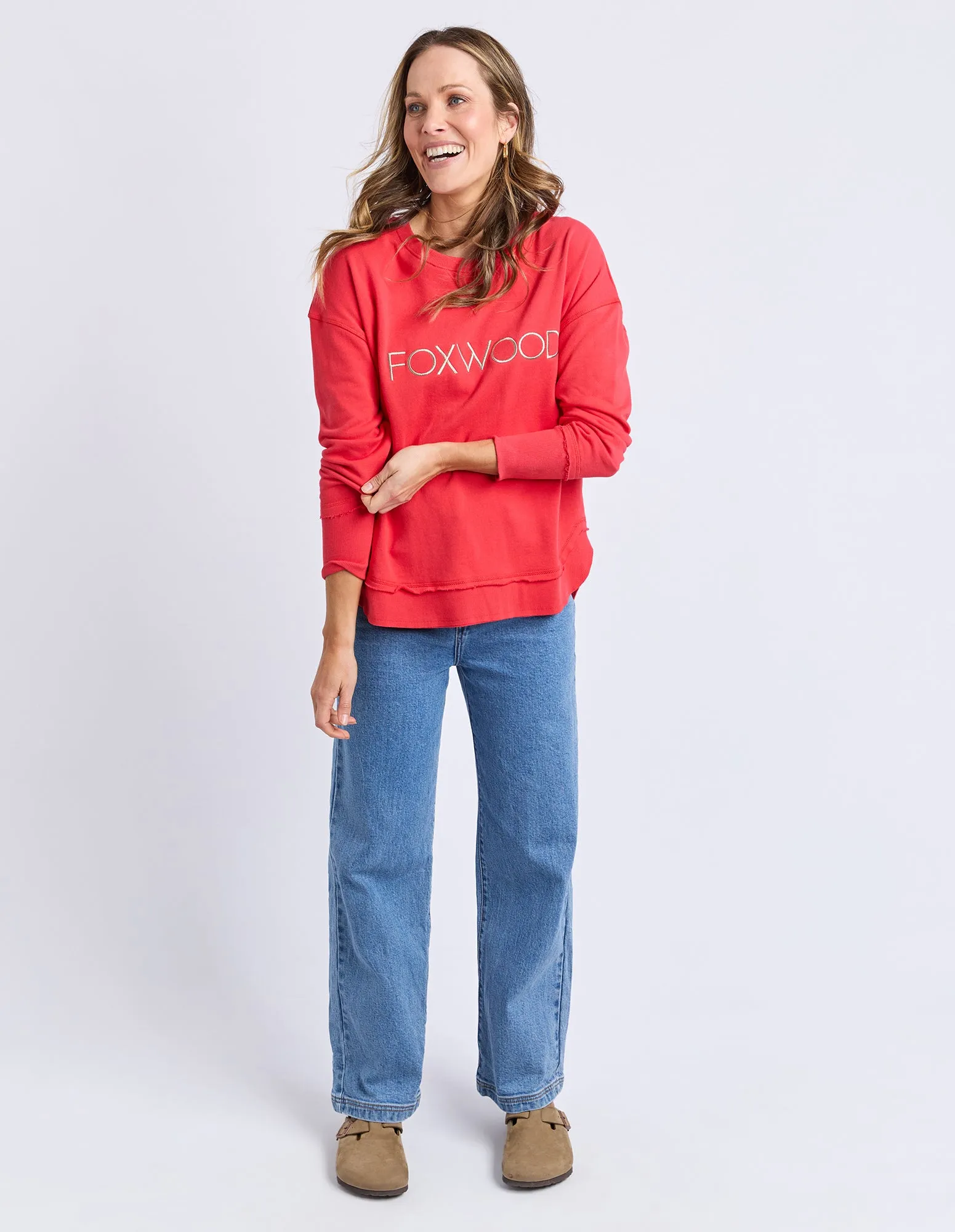 Simplified Metallic Crew Red sold by Foxwood Clothing product image thumbnail 2