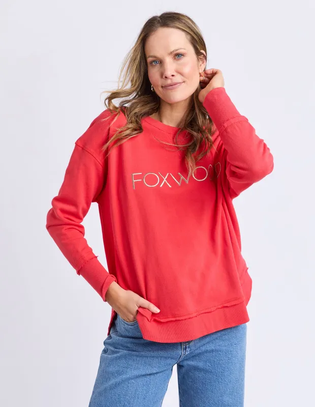 Simplified Metallic Crew Red made by Foxwood Clothing