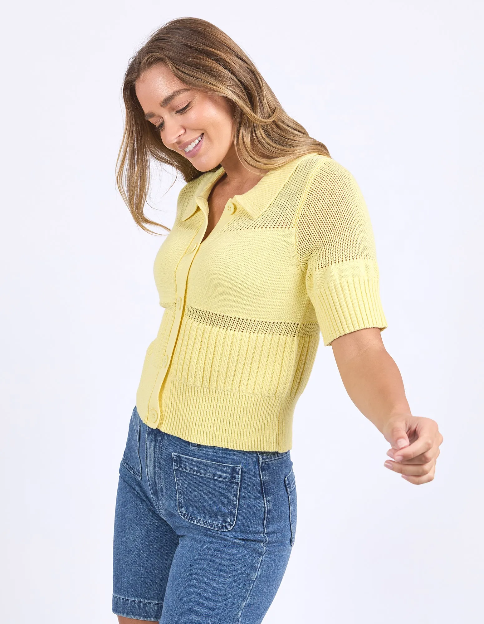 Trevi Knit Top Lemon sold by Foxwood Clothing product image thumbnail 5