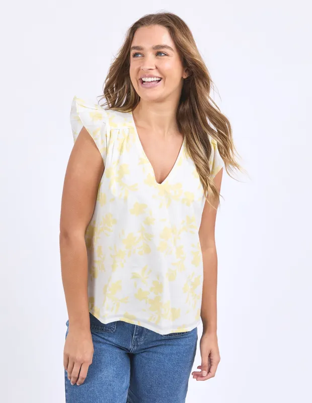 Sierra Top Lemon sold by Foxwood Clothing