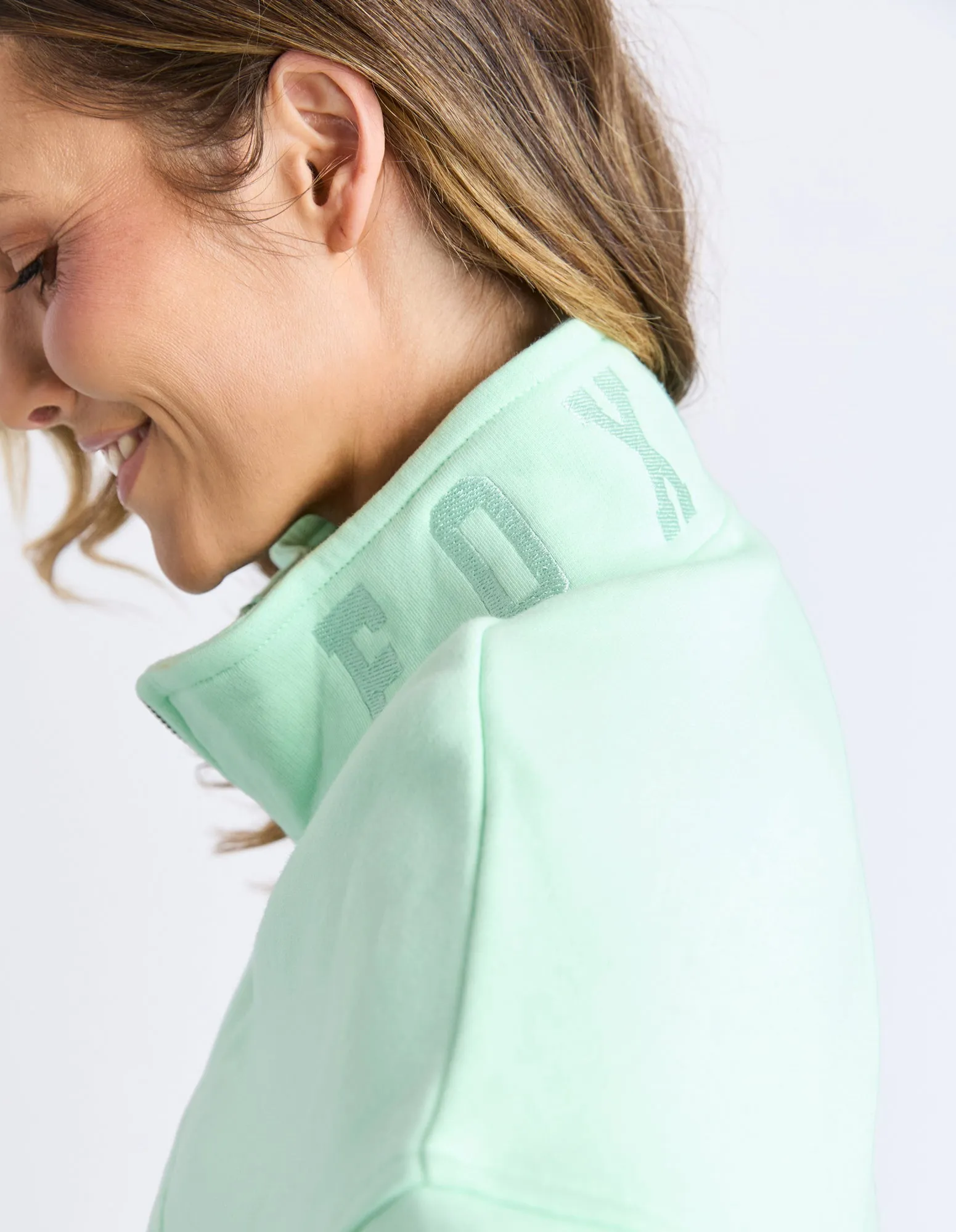 College Zip Crew Mint sold by Foxwood Clothing product image thumbnail 5