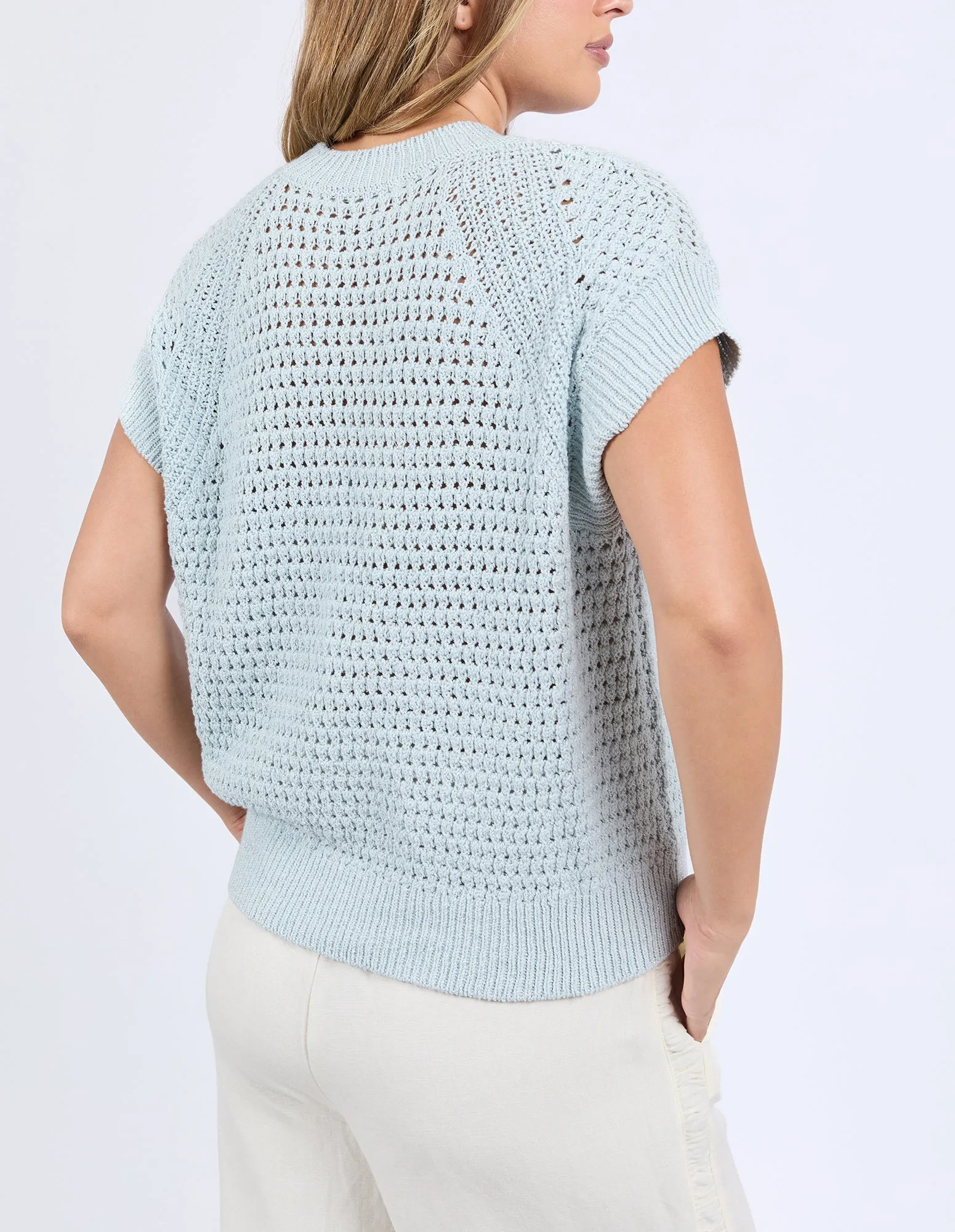 Isla Knit Vest Ballad Blue sold by Foxwood Clothing product image thumbnail 3