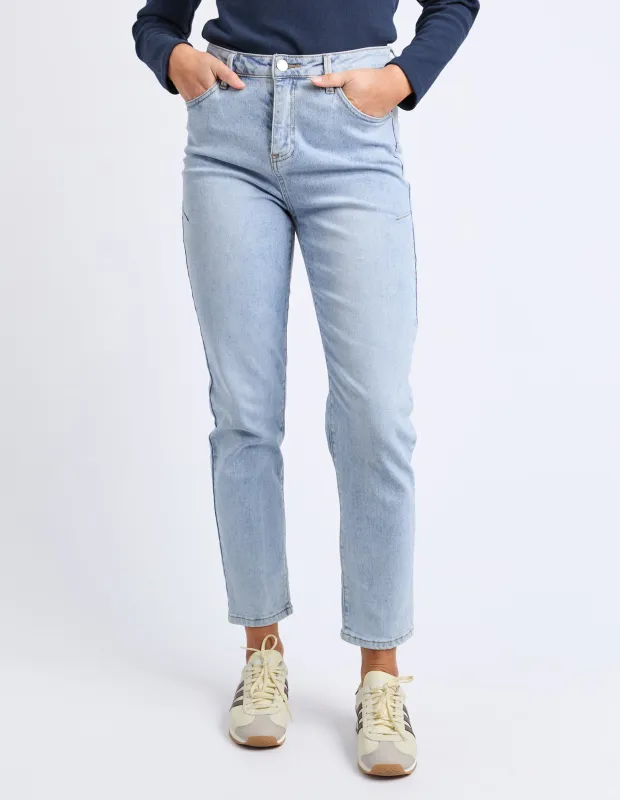 Barkly Straight Leg Vintage Mid Blue sold by Foxwood Clothing