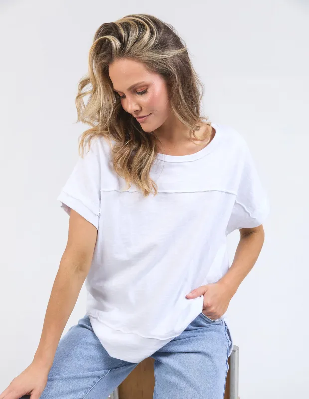 Allison Tee White sold by Foxwood Clothing