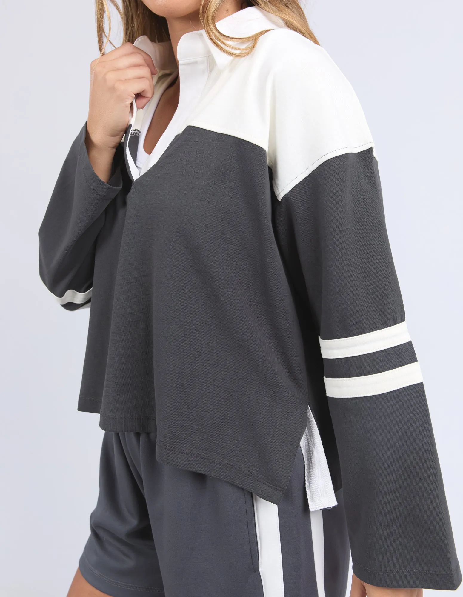 Rugby Jumper Coal sold by Foxwood Clothing product image thumbnail 5