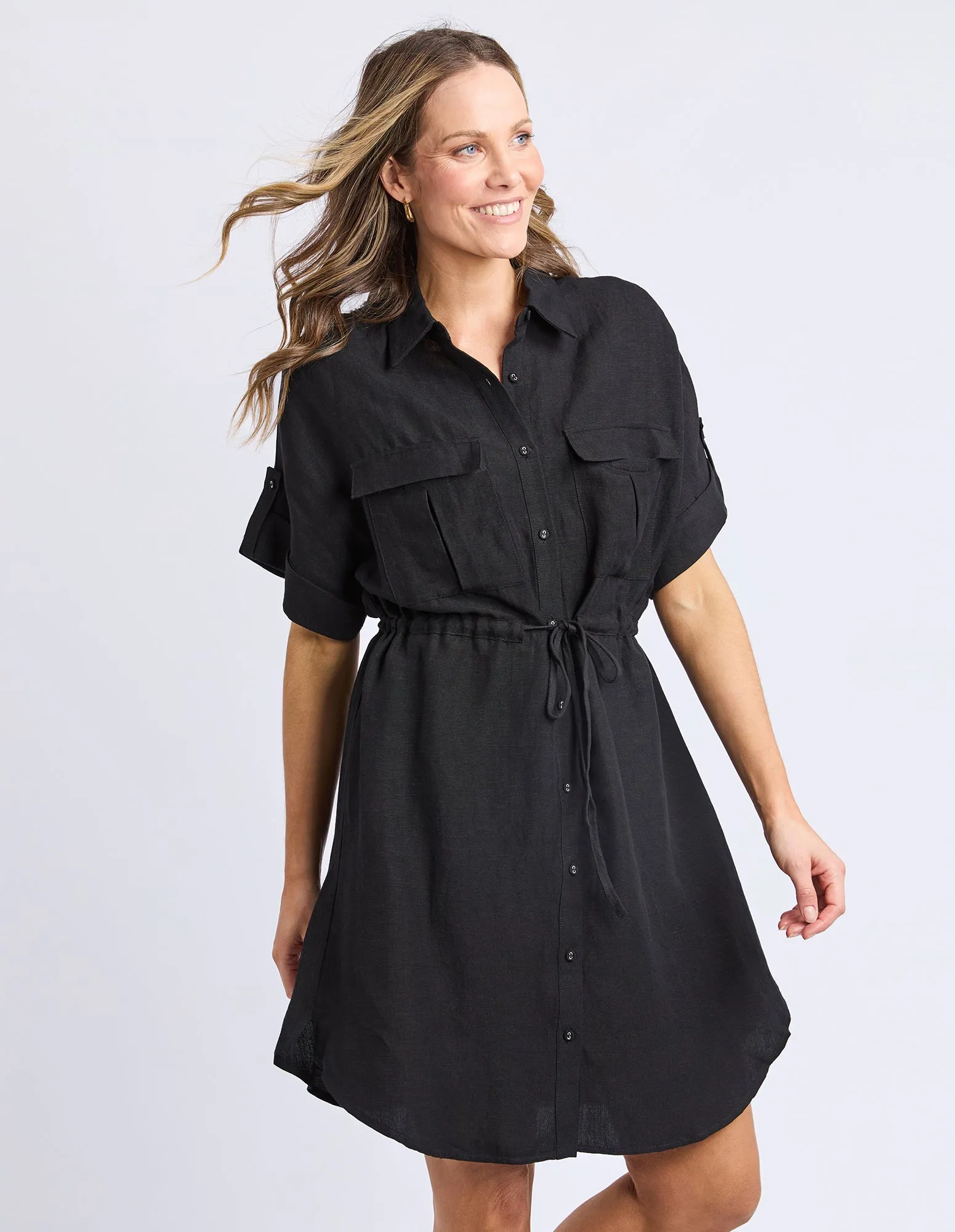 Willow Shirt Dress Black sold by Foxwood Clothing product image thumbnail 4