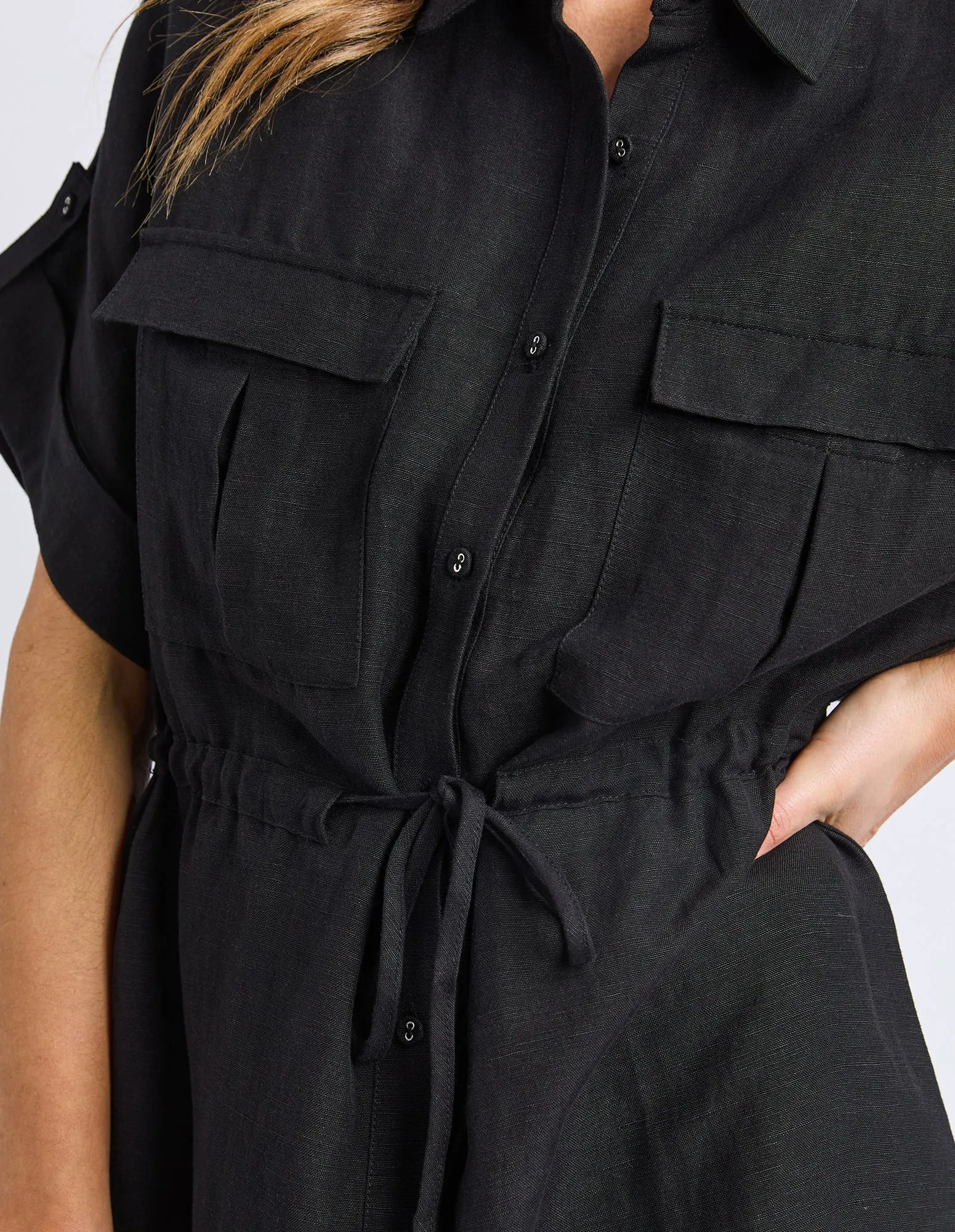 Willow Shirt Dress Black sold by Foxwood Clothing product image thumbnail 5