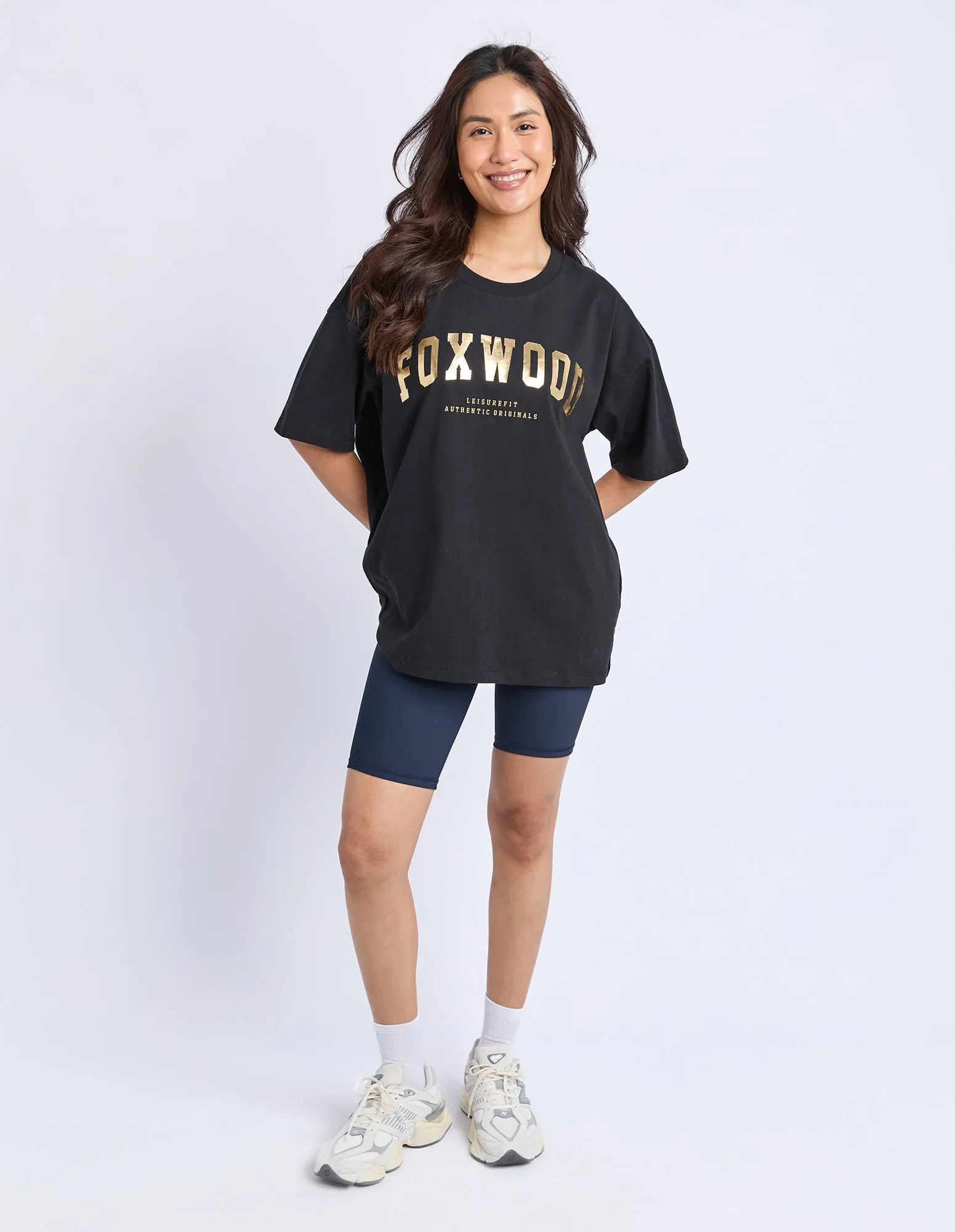 Metallic Interval Tee Black With Gold sold by Foxwood Clothing product image thumbnail 2