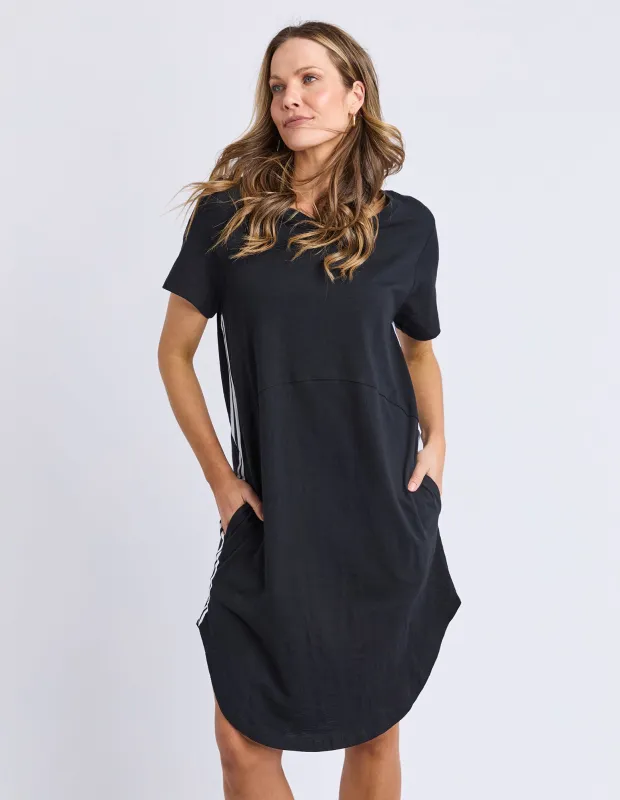 Bay Tape Dress Black sold by Foxwood Clothing