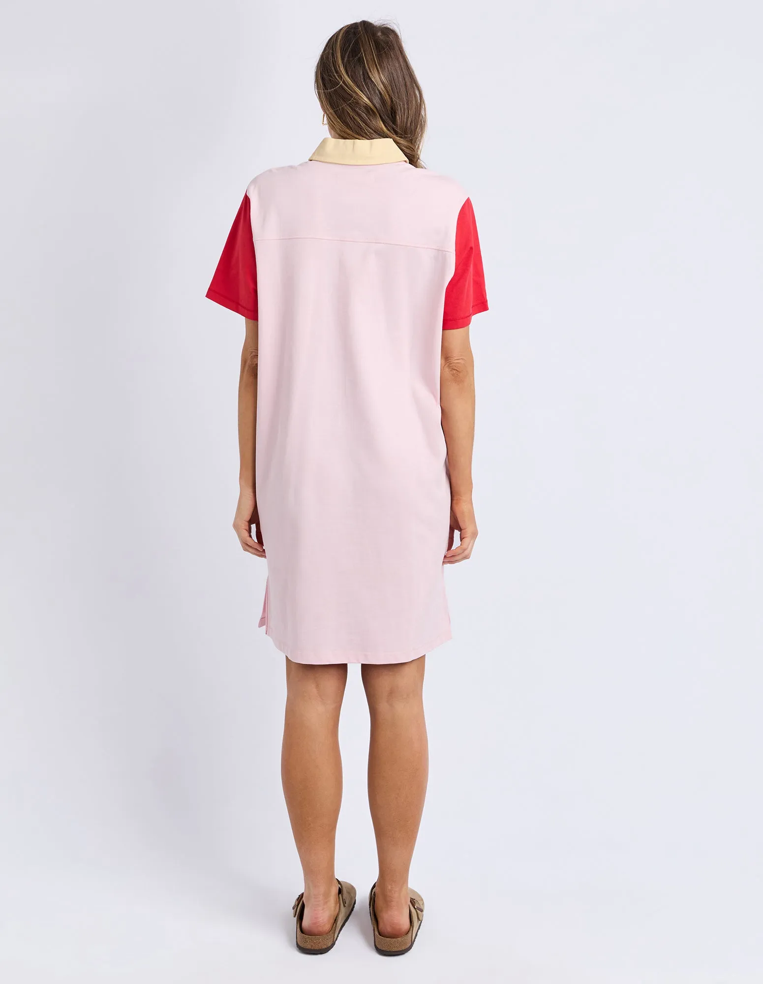 Mixed Rugby Dress Pale Pink sold by Foxwood Clothing product image thumbnail 3