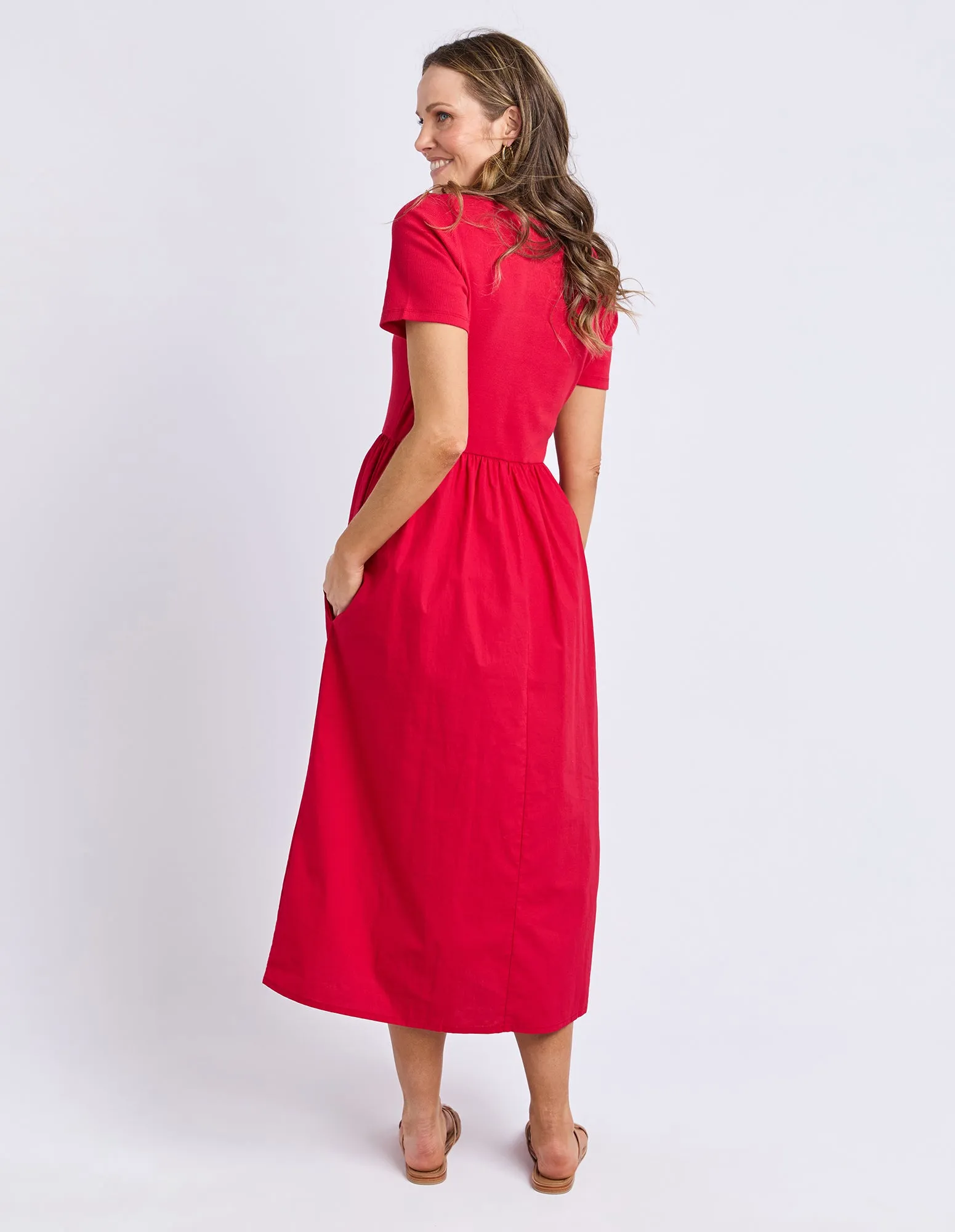 Ella Dress Crimson sold by Foxwood Clothing product image thumbnail 3