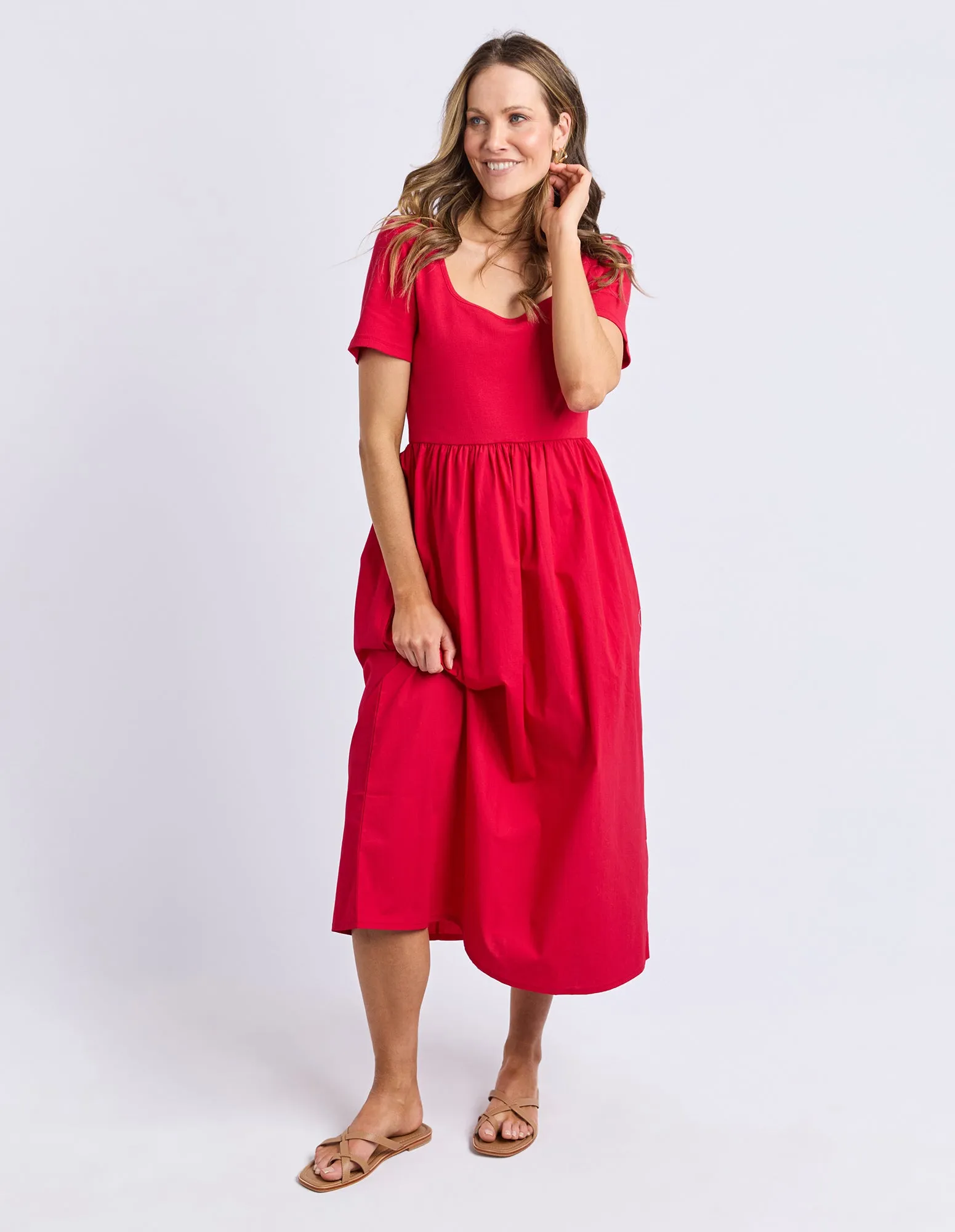Ella Dress Crimson sold by Foxwood Clothing product image thumbnail 2